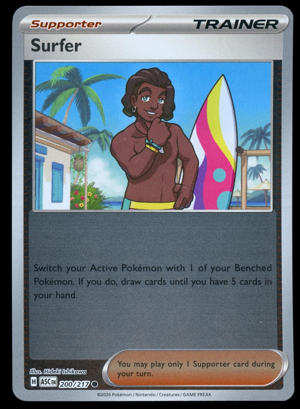 Ascended Heroes Surfer [Reverse Holo] Pokémon card